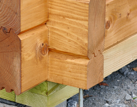 Detail am Gartenhaus aus Holz | HolzLand Beese in Unna